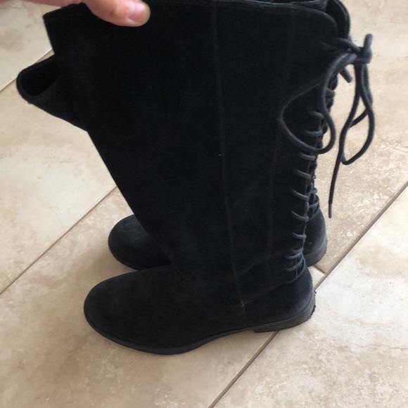 ☔️👢SOFFT SHARNELL WATERPROOF TALL BLACK SUEDE BOOTS | Size 8.5M - Picture 4 of 9